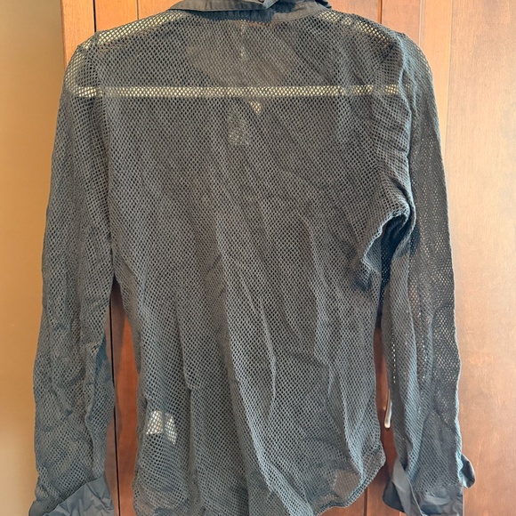 Free People Siggi Open Stitch Cotton Button-Up Shirt - Picture 5 of 6